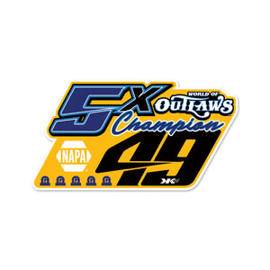 5x WoO Champion Decal