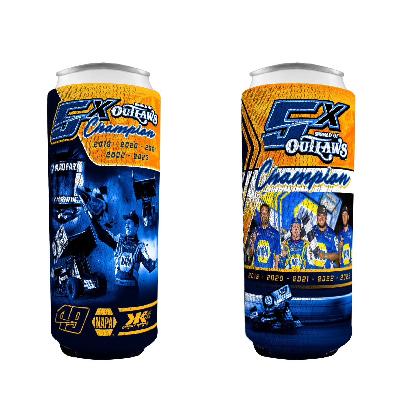 5x WoO Champion Coozie - Slim 12oz