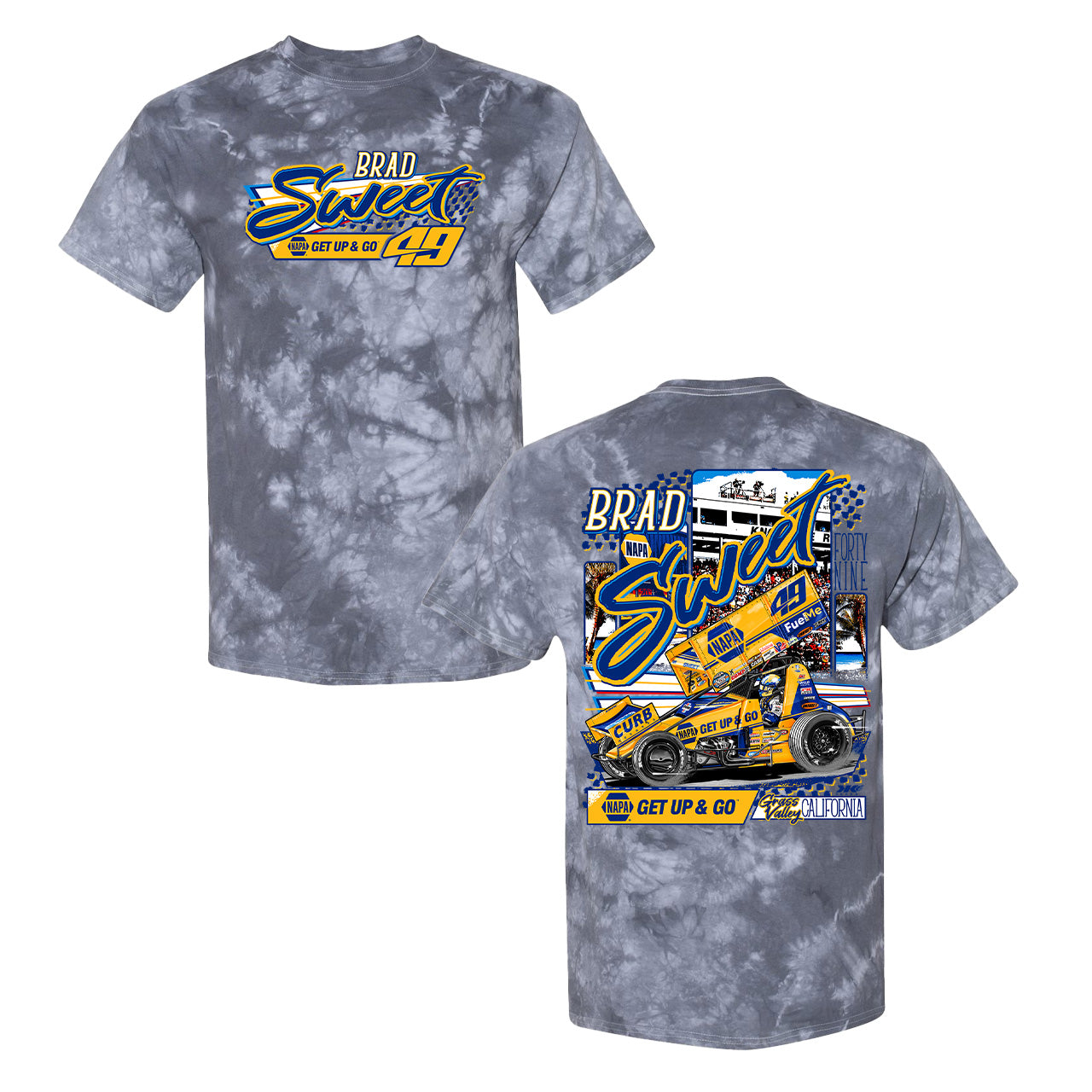 Knoxville Nationals Get Up & Go YOUTH T-Shirt - Silver Tie-Dye