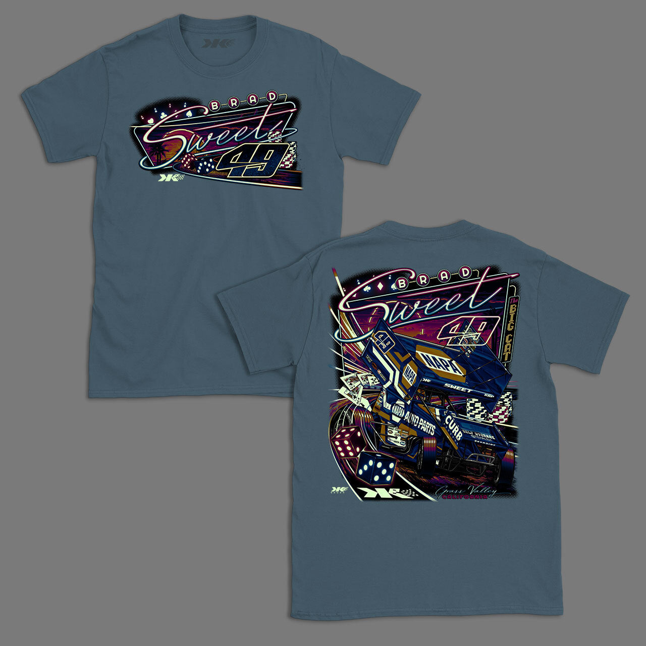 Youth Casino Cruisin' - Glow In The Dark T-Shirt - Light Blue