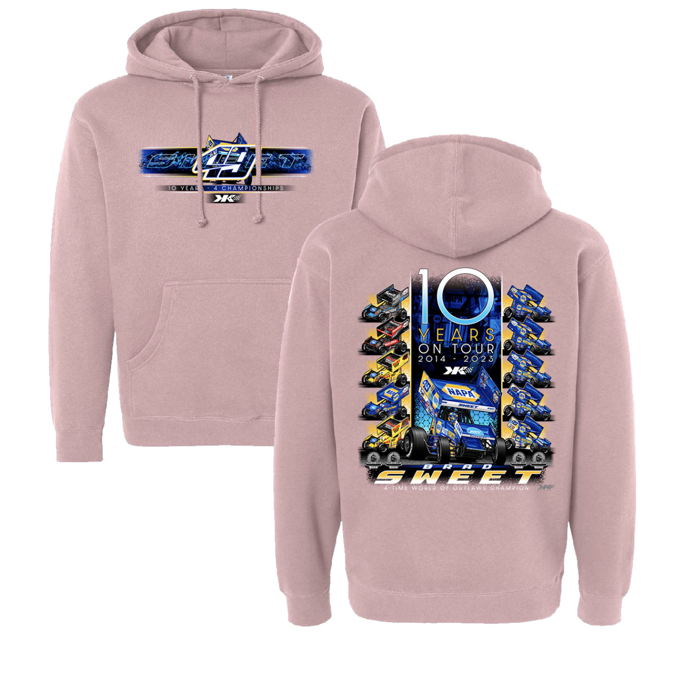 An Outlaw Decade Hoodie - Dusty Pink