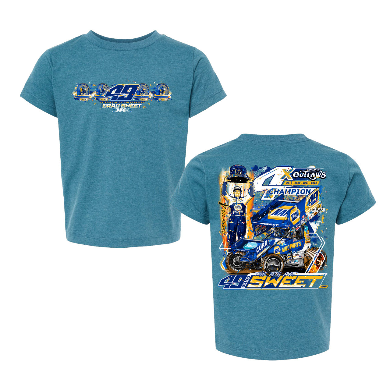 Toddler Dee Roar Four – for - Design Sweet Brad Heather Racing T-Shirt Sweet Champion Brad