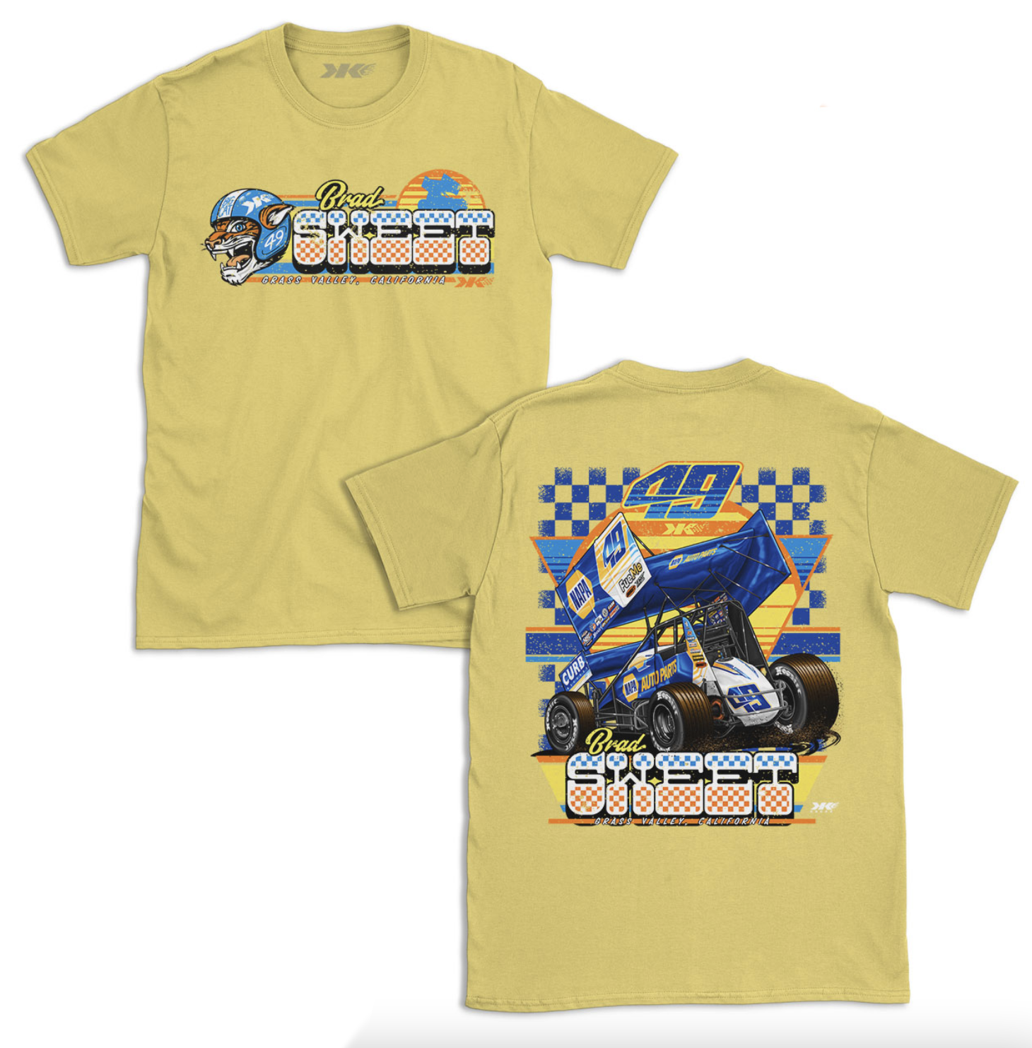 Brad Sweet Classic Cat T-Shirt - Cornsilk