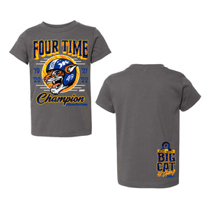 Four-Time Champ Toddler T-Shirt - Asphalt