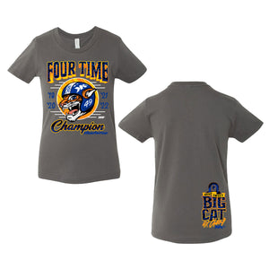 Four-Time Champ Youth T-Shirt - Asphalt