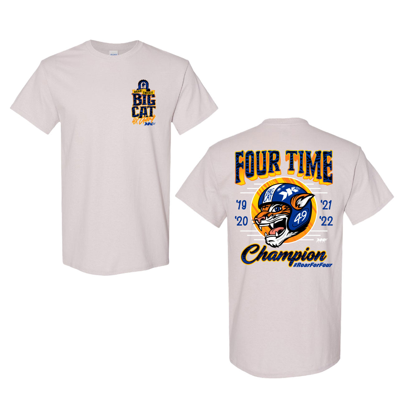 Brad Sweet Four Time Champ Lifestyle T-Shirt - Ice Grey