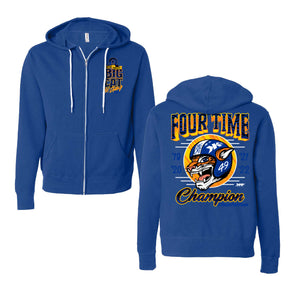 Four-Time Champ Lifestyle Zip-Up Hoodie - Cobalt Blue