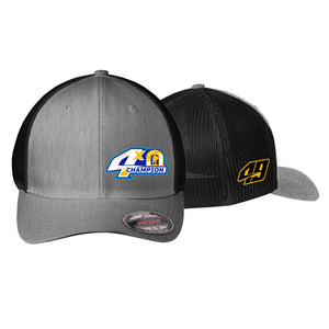 Roar for Four Champion Fitted Hat - Heather Grey/Black