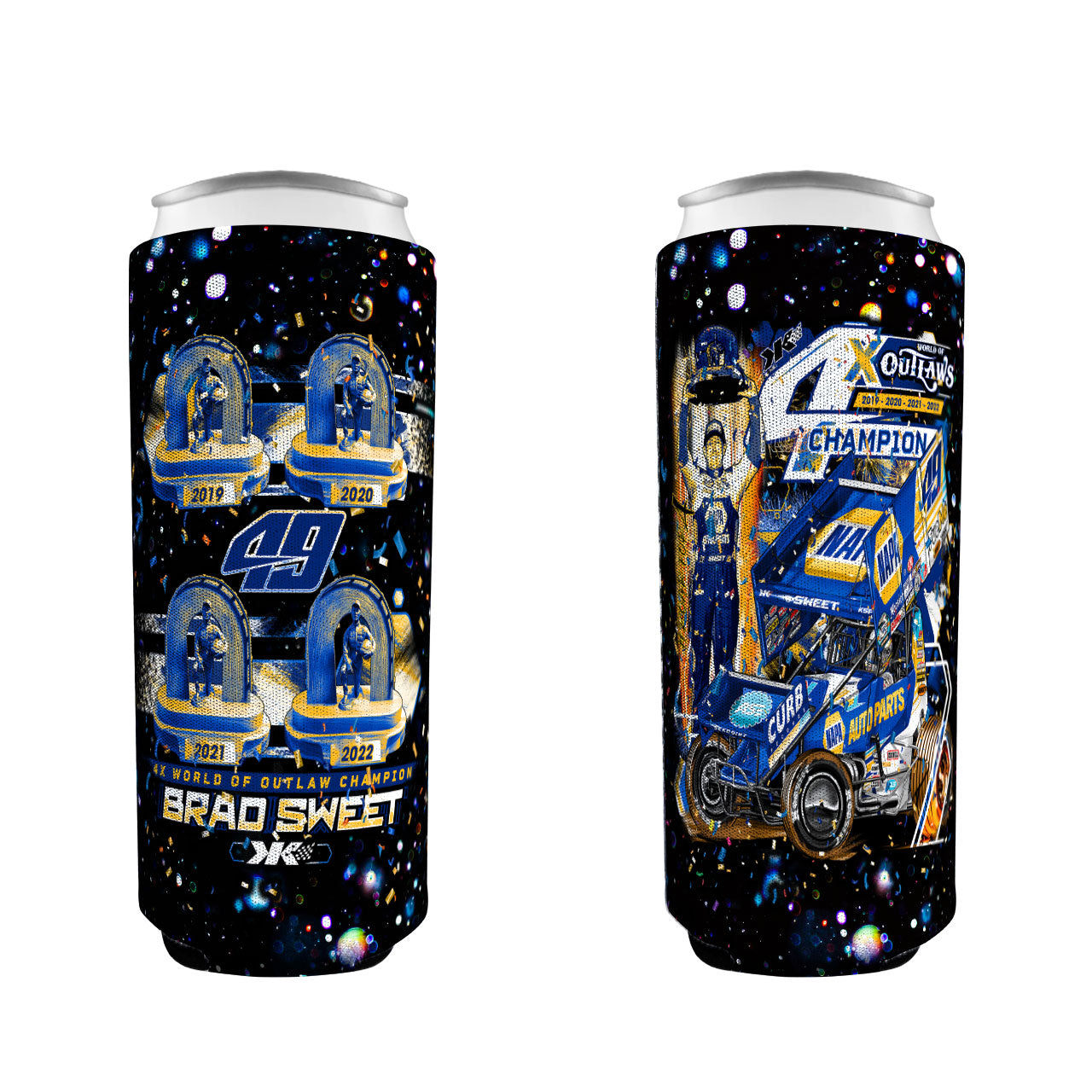 Roar for Four Championship Slim Coozie