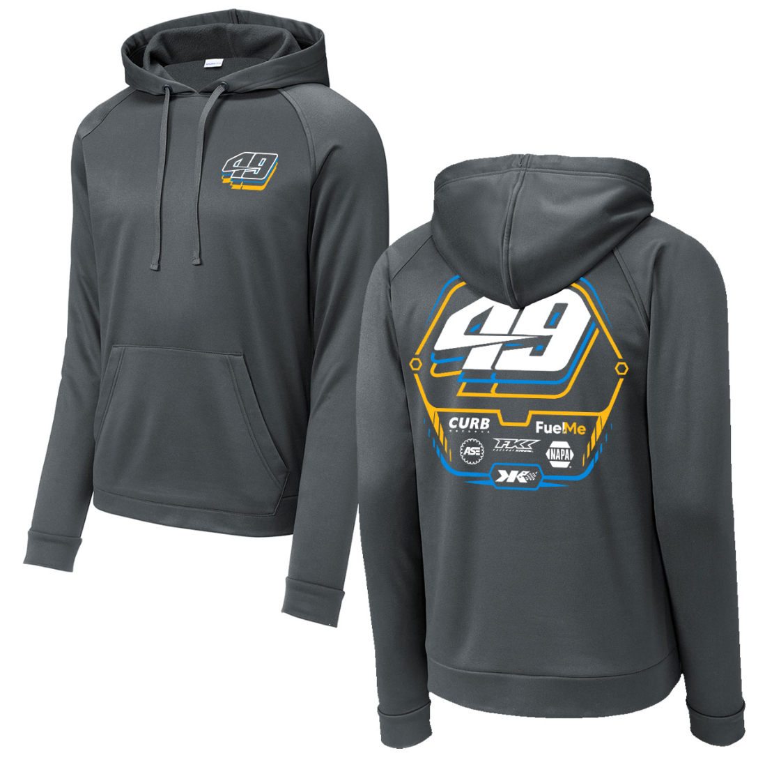 Brad Sweet Torque Crew Sport-Tek Hoodie - Iron Grey